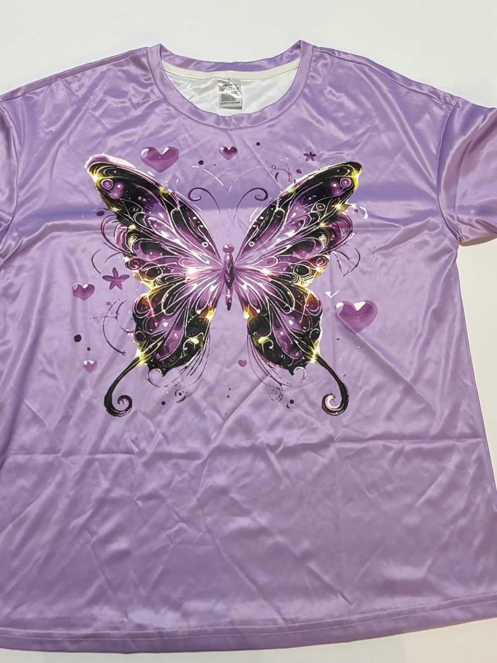 Lavender Butterfly Graphic Tee